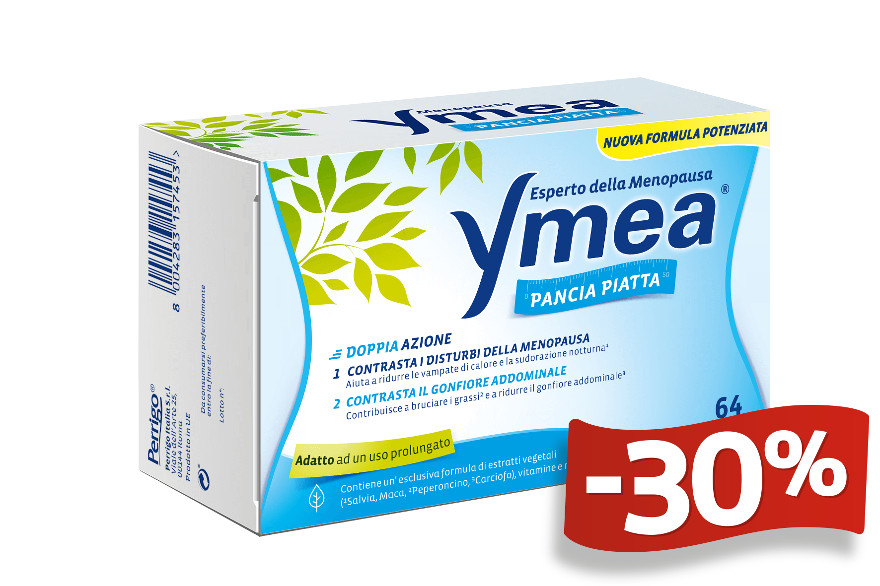 Ymea Pancia Piatta integratore per il gonfiore in menopausa