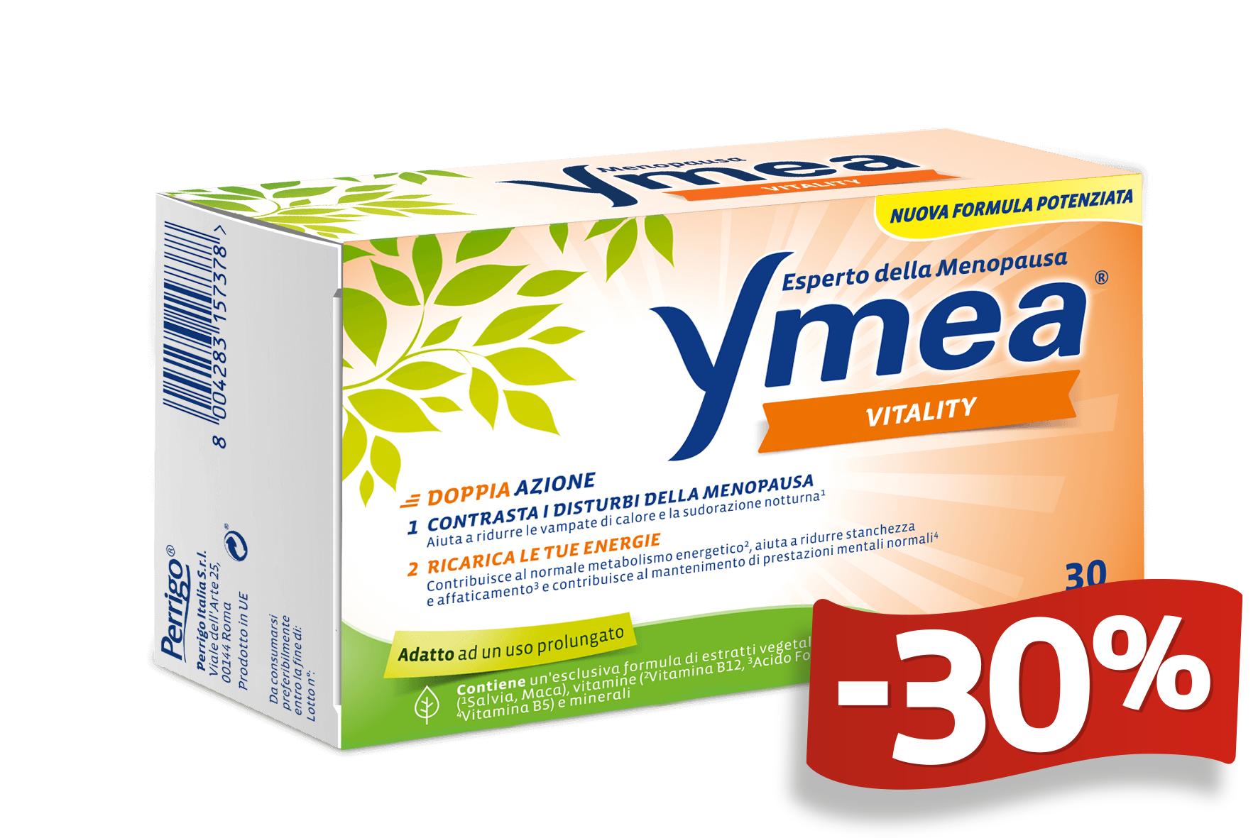 La linea di integratori per la menopausa Ymea